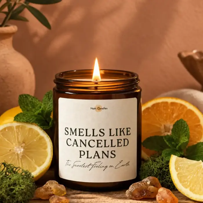 SMELLS LIKE Cancelled Plans - The Sweetest Feeling on Earth Candle - Image 2